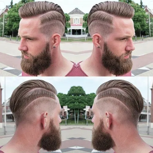  Comb over fohawk hairstyle 