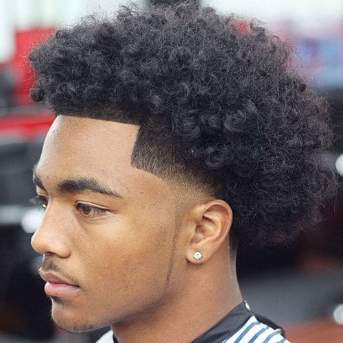 blowout haircut black men