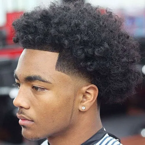 blowout haircut black men