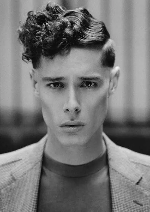 Waves and Pompadour Curls hairstyle for young boy