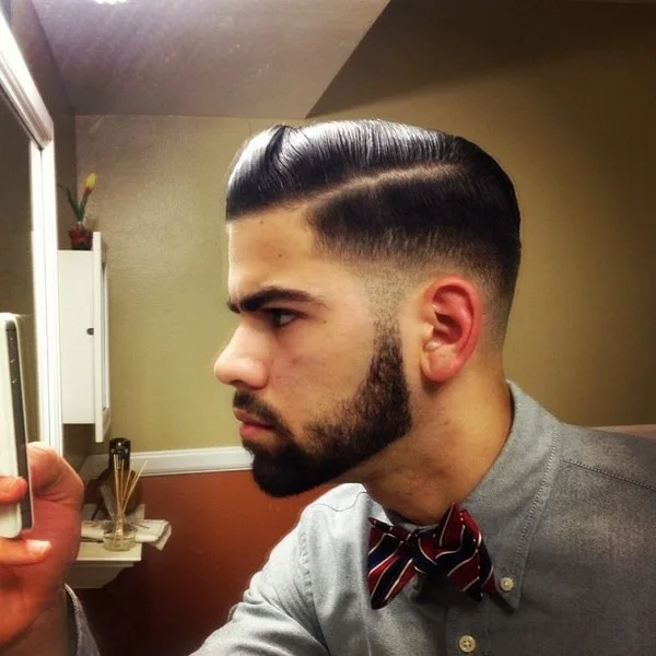 Pompadour with a Quiff Combs hairstyle for men 
