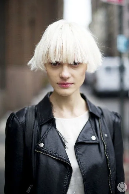 little girl Mushroom hairstyle 