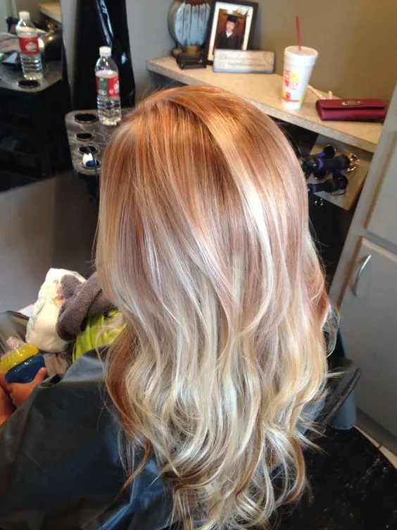 Highlights and Lowlights Strawberry Blonde Hair