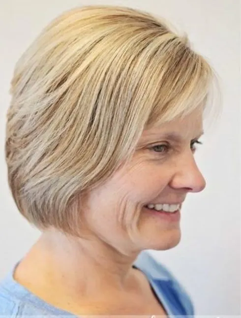 nice look hairstyle for over 60 women 
