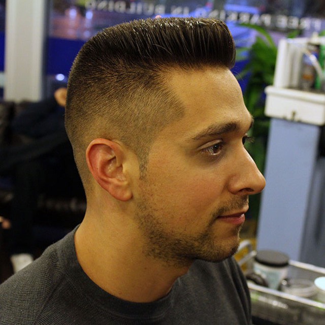 High drop fade with flat top for young boy