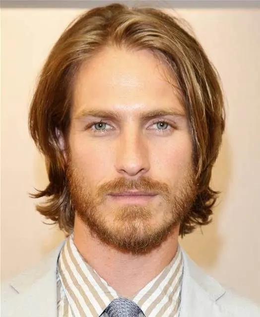  Layered bob long hairstyle for men 