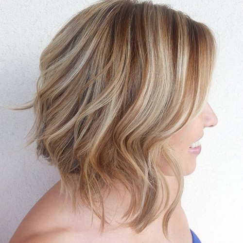 Blonde Short Hair With Lowlights