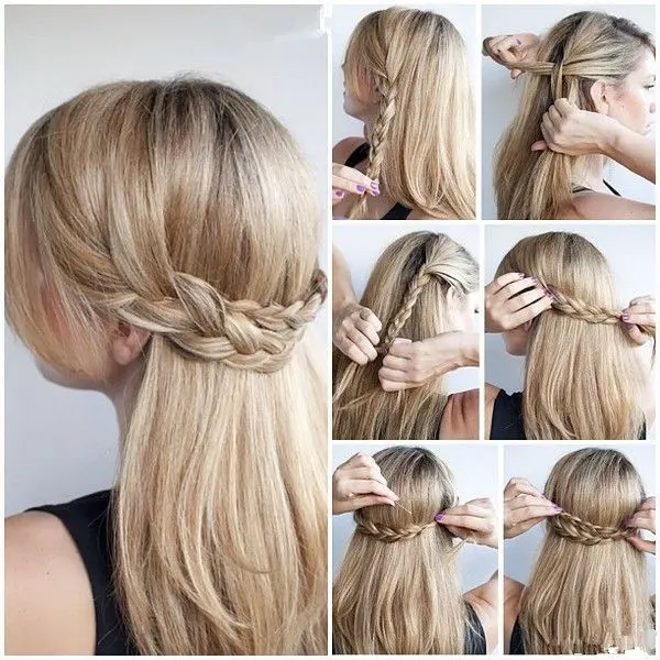 Thick braid hairstyle for girl 