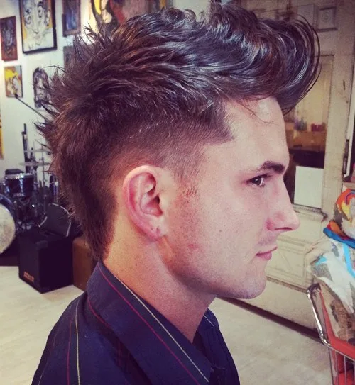 Messy fohawk hairstyle for boys