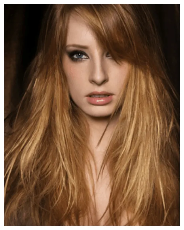  golden blonde hairstyle for girl 