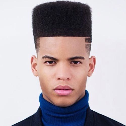  black men Flat top hairstyle 