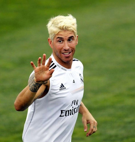 Sergio Ramos Bleached Blond hairstyle you like 
