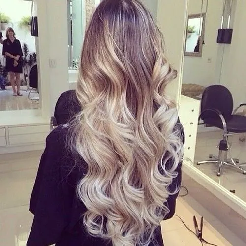 Classic balayage with blonde hairstyle