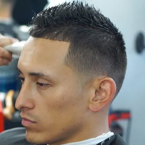 short fade faux hawk hairstyle