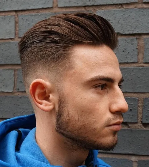Medium taper fade Sides Shaved Hairstyle