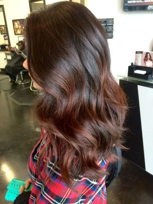 Redhead balayage ombre Hairstyle for girl