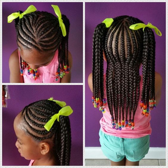 Cornrows hairstyle for girl 
