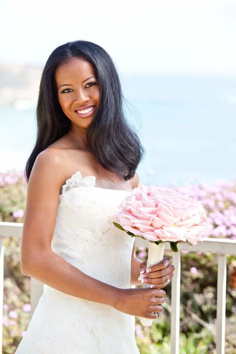 black women Wedding Hair Down hairstyle