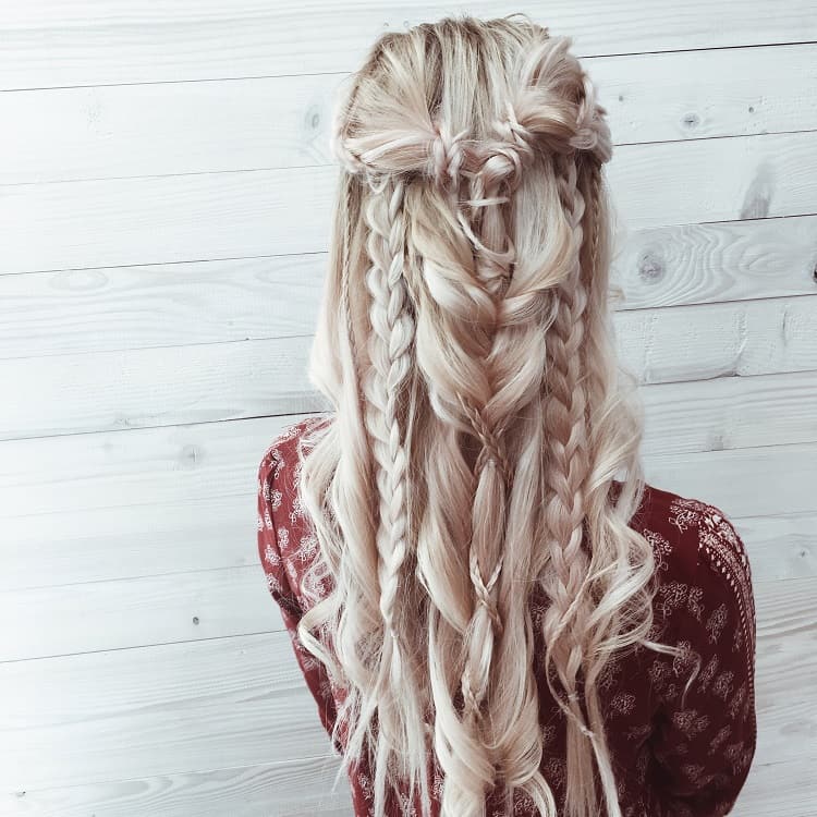22 inch braided hair
