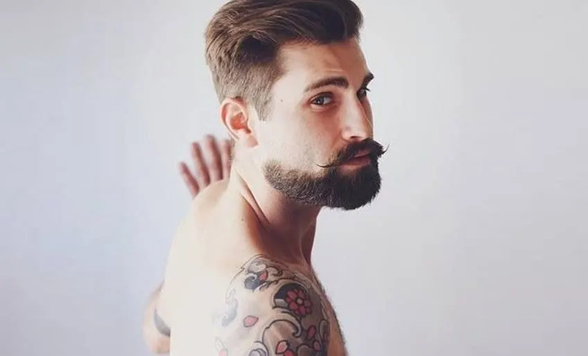 Full Goatee beard style for men 
