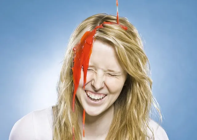 ketchup on your hair