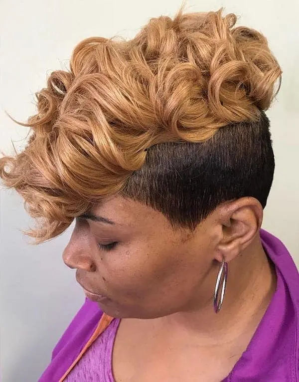  mohawk hairstyle with weave