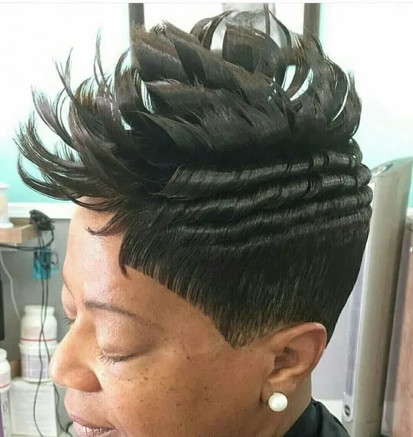 27 piece hairstyle with invisible part