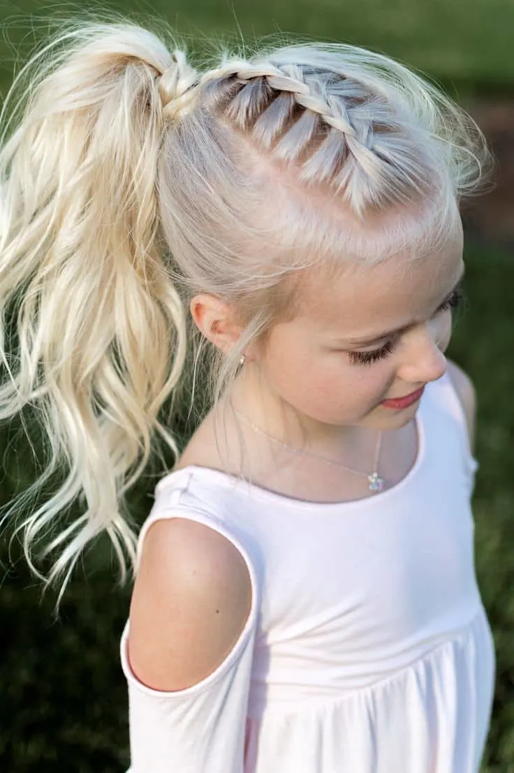 French Braid haircut your little princes