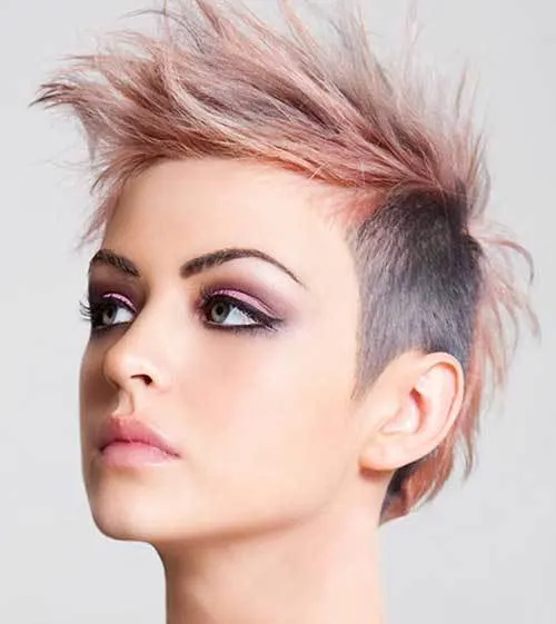 punk mohawk hairstyles for women