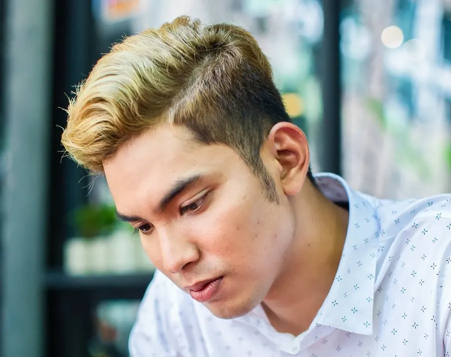 3 on the sides haircut for Asian men