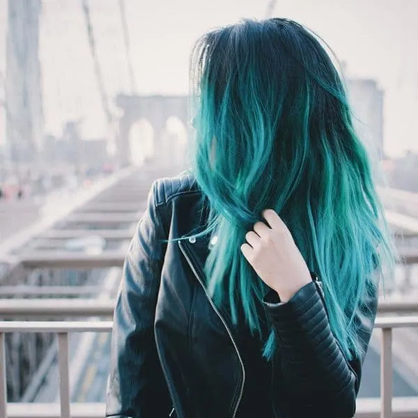 Blue Unique Hair Color for girl