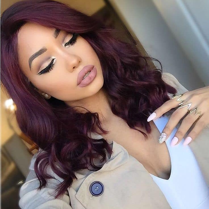 best Merlot hair color for olive skin