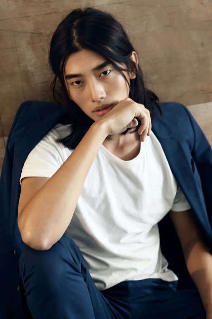 Asian Men natural Long Hair