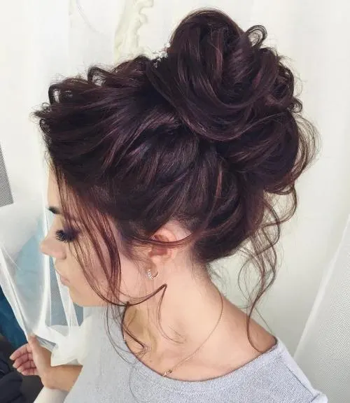 hairdo Messy Buns for Curly Haircut