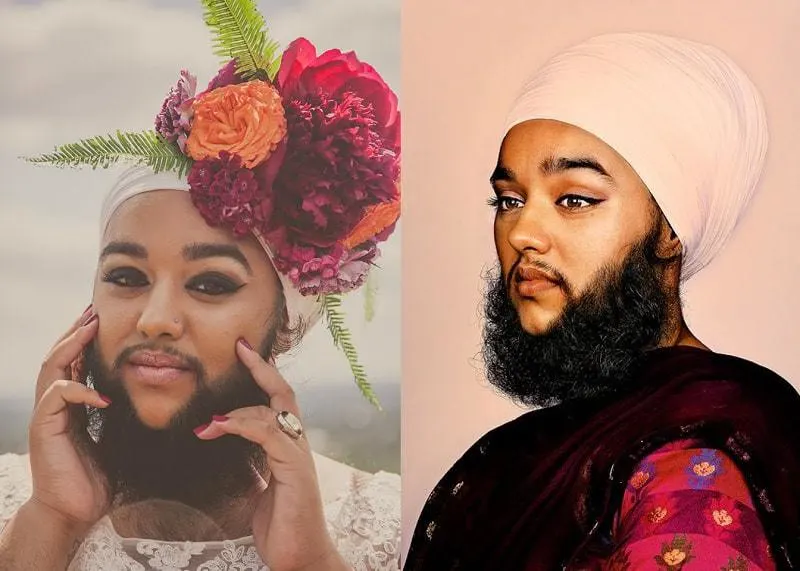 Harnaam Kaur with Beard