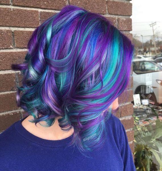 Purple Peacock Hair Color you love