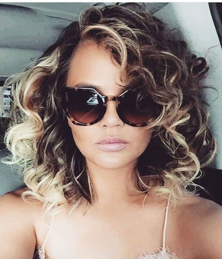 curly hair color ideas 2019 highlights