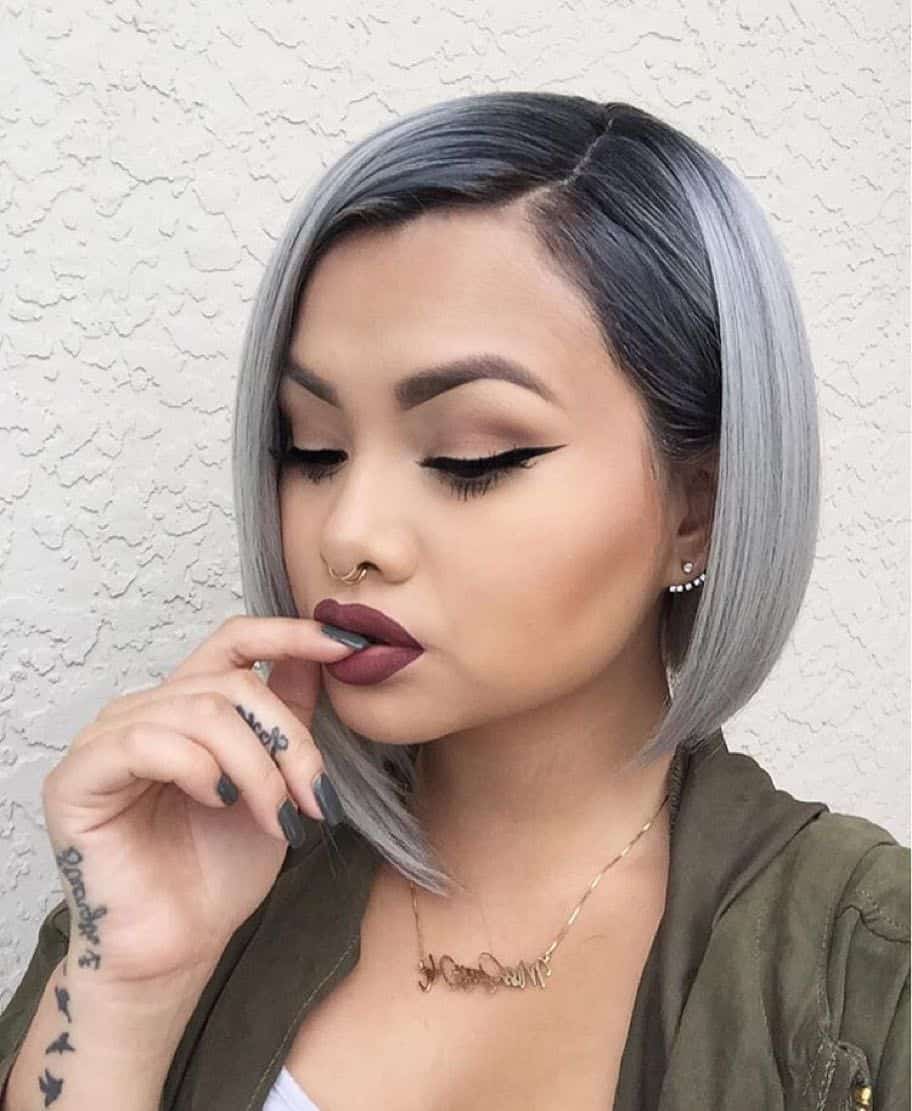 Gray Ombre Bob hairstyle you like