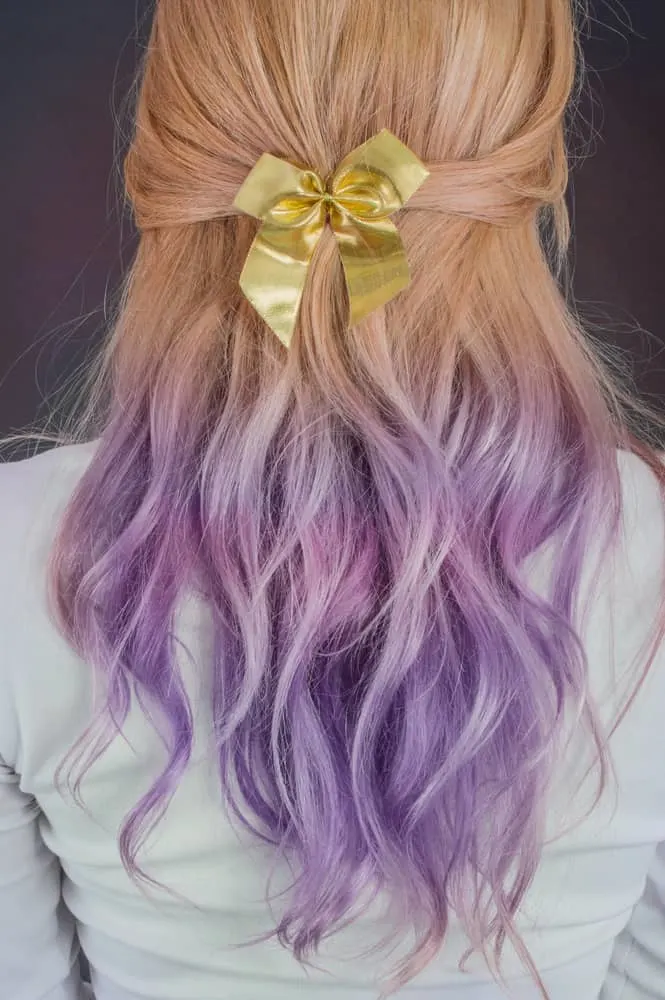  light purple and blonde hair