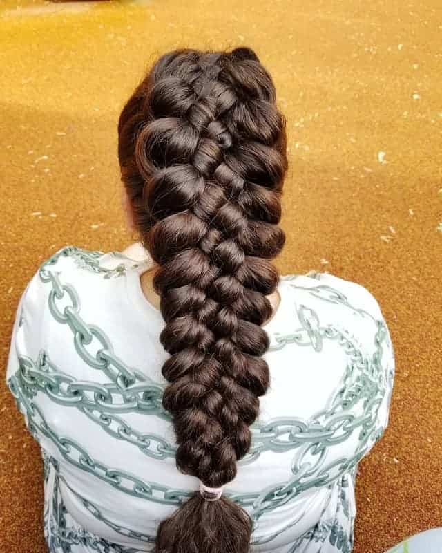 5 strand dutch braids for women