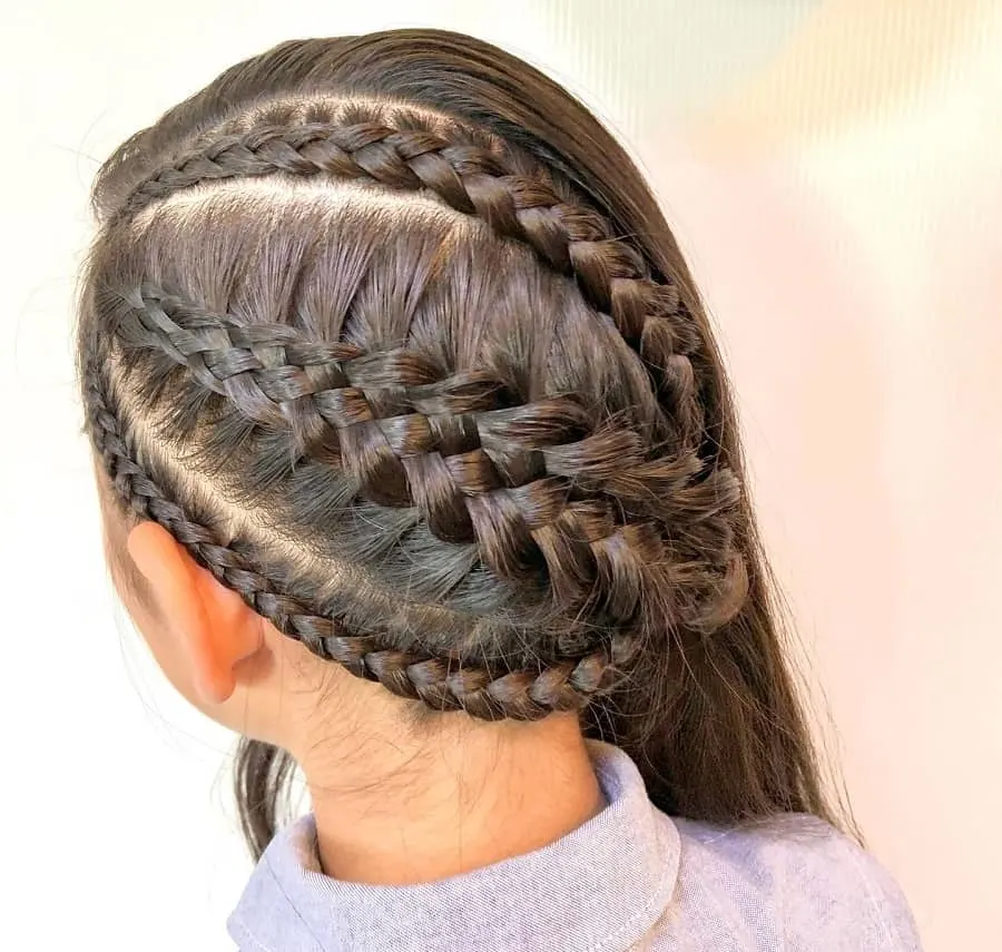 5 strand braided hairstyle 