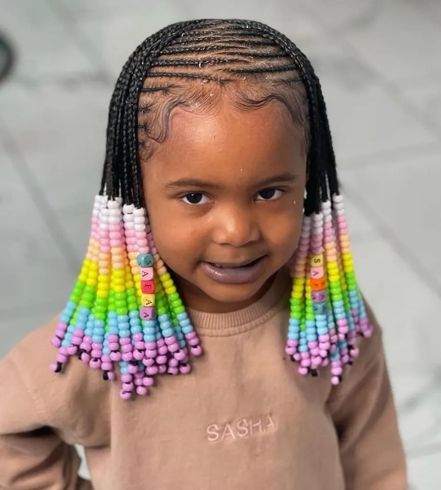 5 year old black girls hairstyle with beads