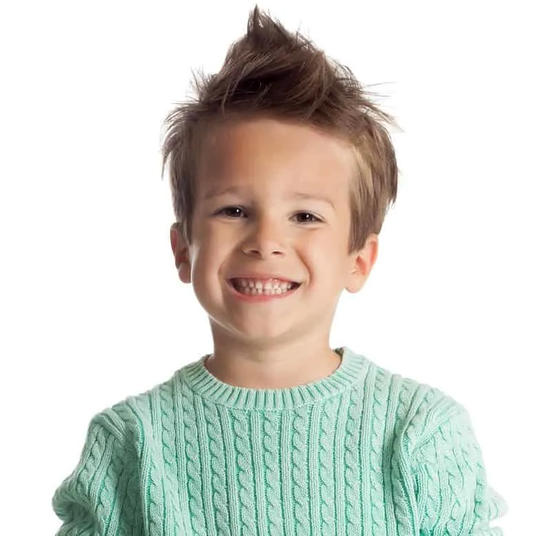 5 year old boy's quiff haircut