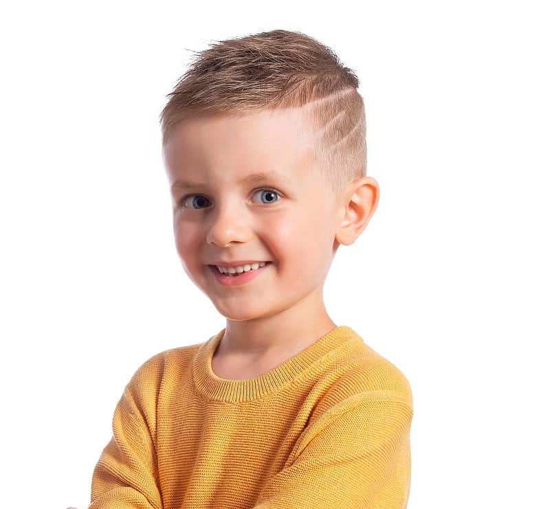 5 year old boy's undercut haircut