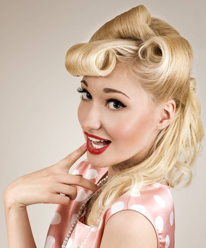 50s pin up hairstyle
