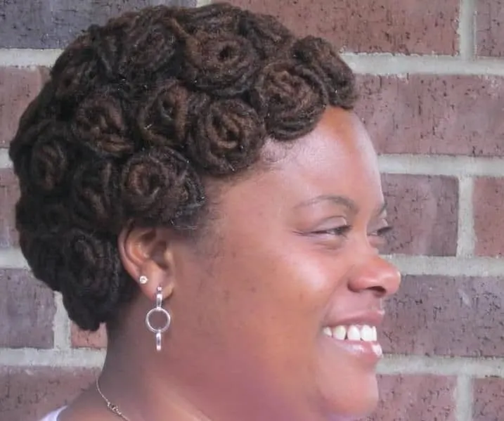  Braided curly on black hairstyle