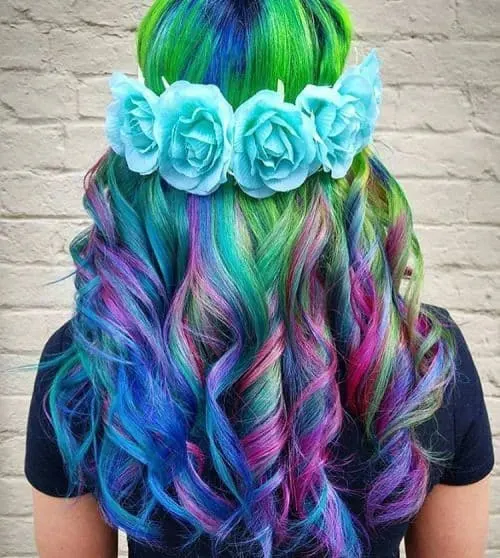  Rainbow Hair Color