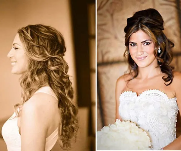 Nice wedding hairstyle down for women