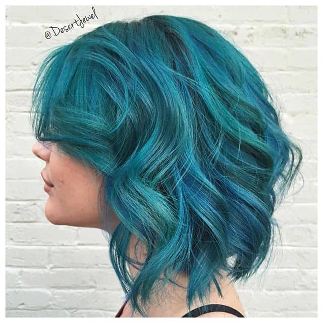Blue Teal Hair Color idea 