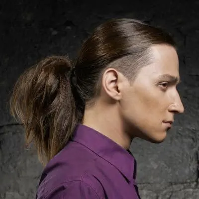 Long Hair Undercut for men